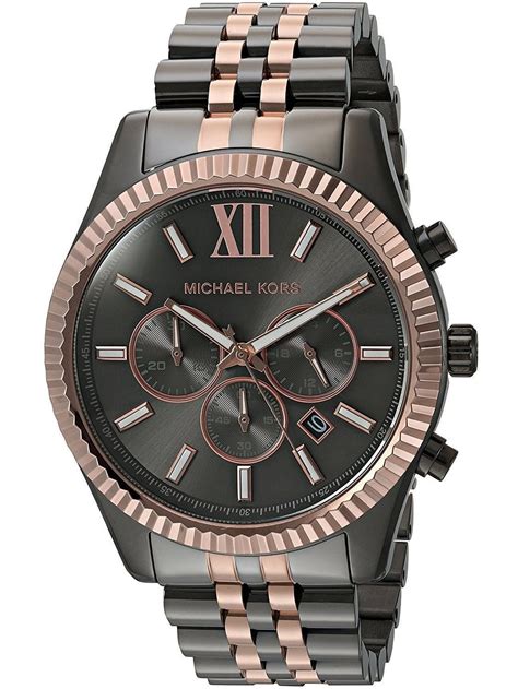 michael kors lexington mk8561|Michael Kors Lexington Chronograph Grey Dial Men's .